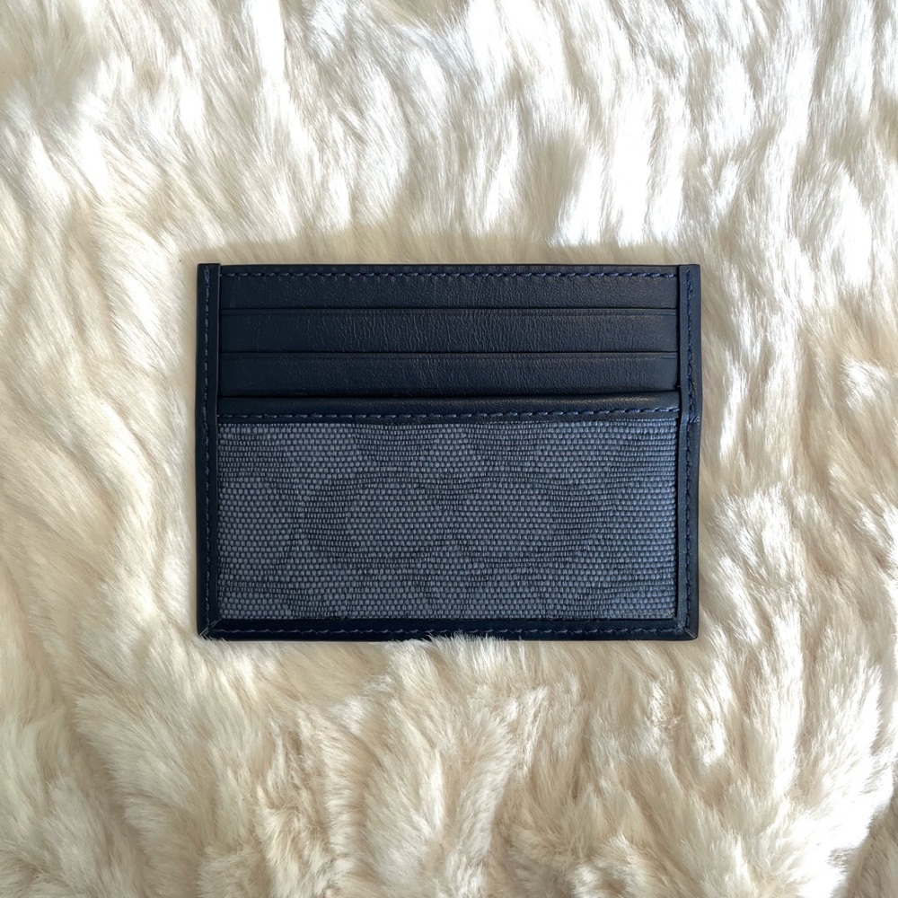 Coach Signature Jacquard Card Case